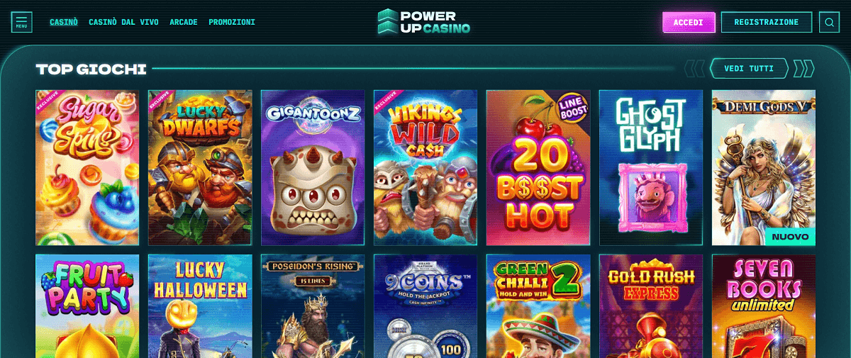 powerup casino senza invio documenti